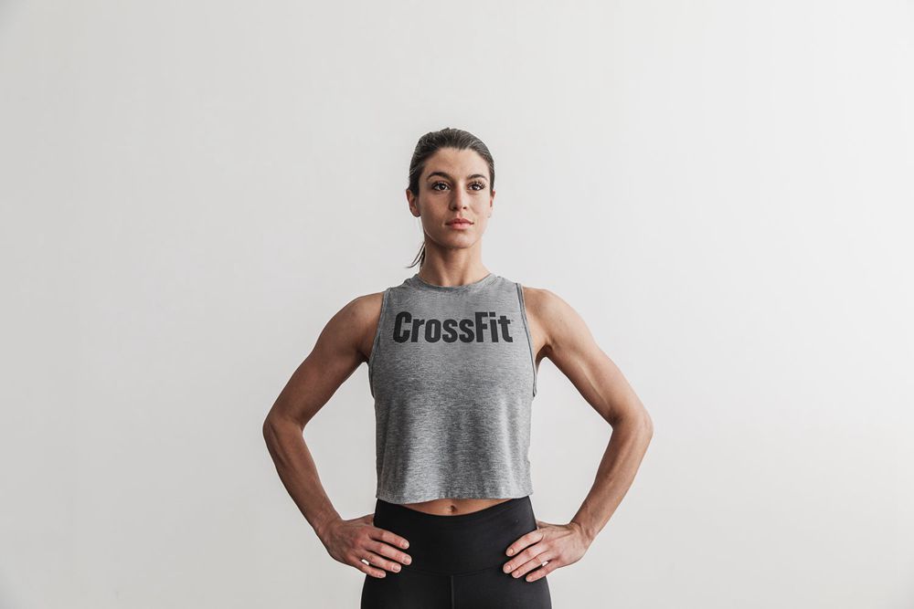 Débardeurs NOBULL Femme Grise - NOBULL Crossfit® Muscle,France (1795-FHXTL)